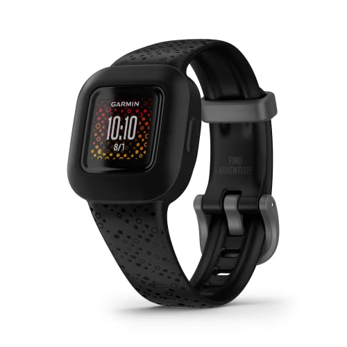 Garmin v?vofit¢ç jr. 3 Kids Fitness Tracker, Black Cosmic, Up to 1 Year Battery Life, Swim-Friendly, Activity Unlocks Adventure