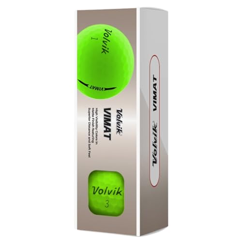 Golf Balls Matte Finish – Vibrant Green, Durable Ionomer Cover, 85 Compression