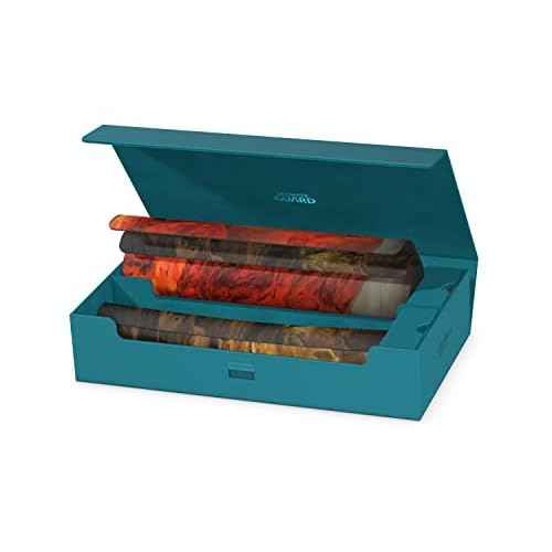 Ultimate Guard Omnihive 1000+, Deck Case for 1000 Double-Sleeved TCG Cards + 2 removable Trays, Petrol, Magnetic Closure & Microfiber Inner Lining
