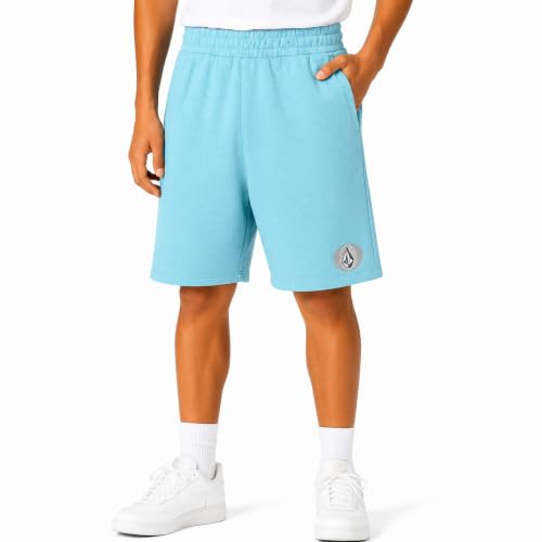 Kids Fleece Athletic Sweat Shorts - Aqua, Size 16 - Boys Sportswear
