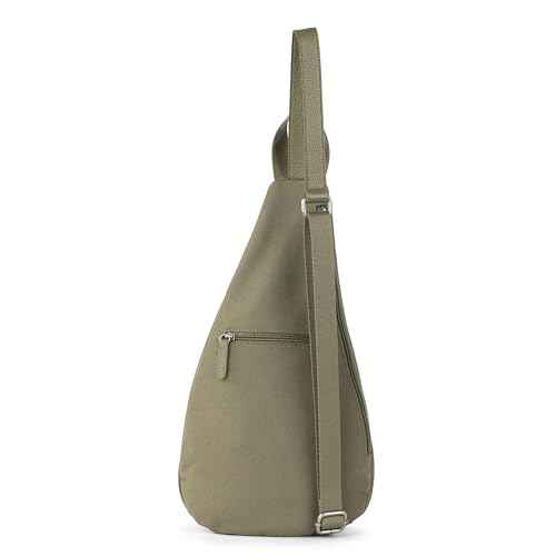 The Sak Geo Sling Backpack - Leather Women's Fashion Backpack for Everyday & Travel - Sling Crossbody With Zipper & Pockets