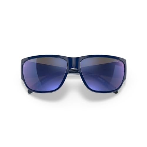 ARNETTE Unisex Sunglasses Black Frame, Polarized Grey Lenses, 63MM