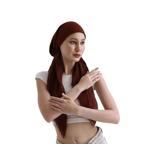 dscarf Headwear Pre Tied Head Scarves for Women Featuring | Soft Chemo Head Wear Headcover Ready Headwear