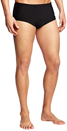 Speedo Men's Swimsuit Brief PowerFlex Eco Dive Solid - 38 / Black