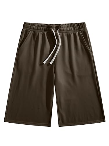 Men's Baggy Sweat Shorts Below Knee with Drawstring - Casual Urban Style