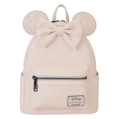 Loungefly Minnie Mouse Checkered Texture Mini Backpack