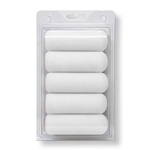 4-Inch Foam Roller Refills Pack of 10 for Smooth Paint Application - Fine Finisher