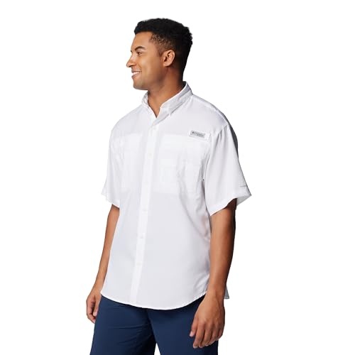 Columbia Men's PFG Tamiami II Short Sleeve Shirt - Medium White