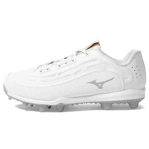 Mizuno Men's Ambition 3 Low TPU Baseball Cleats, White, 12