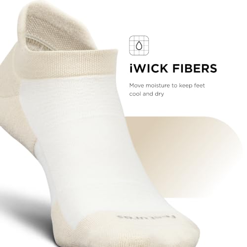 Feetures Men’s High Performance Cushion Athletic Socks - Medium / Chai Latte (1 Pair)