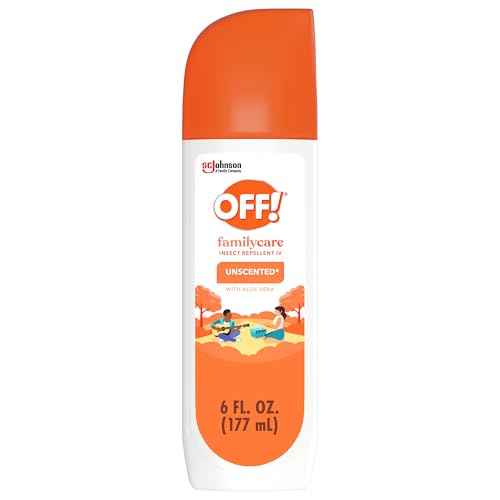 OFF! FamilyCare Mosquito, Tick, and Insect Repellent Spritz, Unscented Bug spray with Aloe-Vera, 7% Deet, 6 oz (Pack of 12)