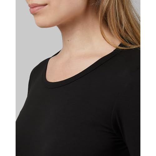 32 Degrees Heat Women's Lightweight Crew Base Layer Top | Form Fitting | Long Sleeve | 4-Way Stretch | Thermal