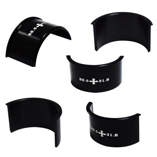 3 Kinds Front Derailleur Adjust Conversion Clamp Shim Spacer Adapter Sheet 28.6 to 31.8 to 34.9mm Aluminum Alloy for MTB Mountain Road Bicycle 1 Set