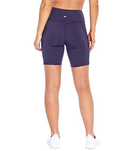Marika Women's Lucy High Rise Tummy Control Workout Shorts - Medium, Midnight Blue