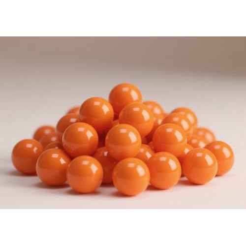 100 Counts .61 Caliber Balls - 2.6 Grams 61 Cal Reusable Nylon Balls Solid Plastic Ammunition for Target Practice and Self Defense Compatible with Byrna CL