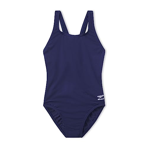 Speedo Girls' Endurance+ Solid Super Pro One Piece Swimsuit - Team Navy 28