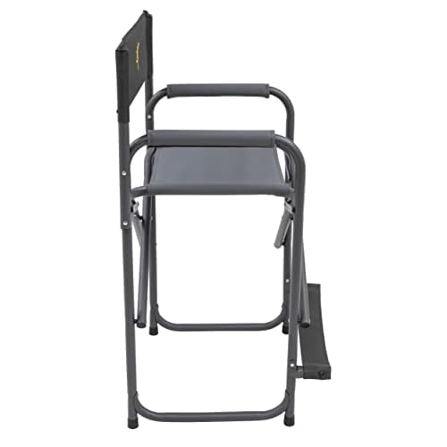 Browning Directors Chair - Outdoor Folding Chairs Made with Durable Fabric and Sturdy Aluminum/Steel Frame, with Extra Tall Seat and Flip-Down Footrest