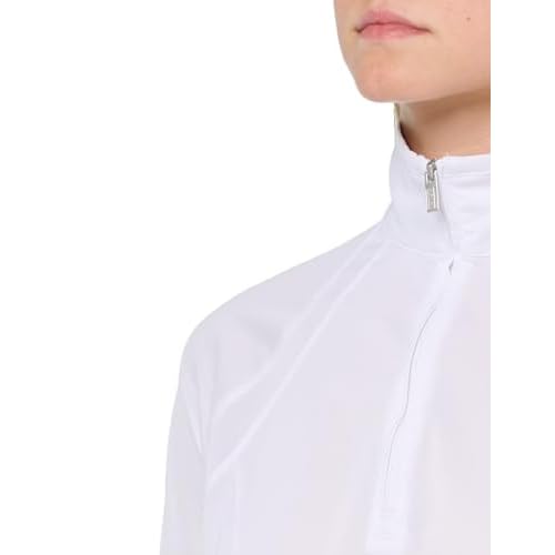 Ariat Women's Sunstopper 3.0 1/4 Zip Baselayer, White, Small