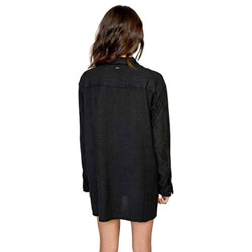 RVCA Womens Solstice Button Up CoverupSwimwear Cover Up
