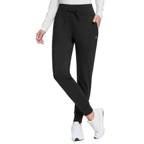 baleaf Women's Fleece Lined Pants Water-Resistant Sweatpants Winter Thermal Ski Hiking Running Joggers