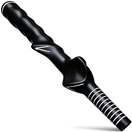 Golf Grip Trainer Aid - Right Hand, Compact Swing Improvement Tool - Black, 2 Pack