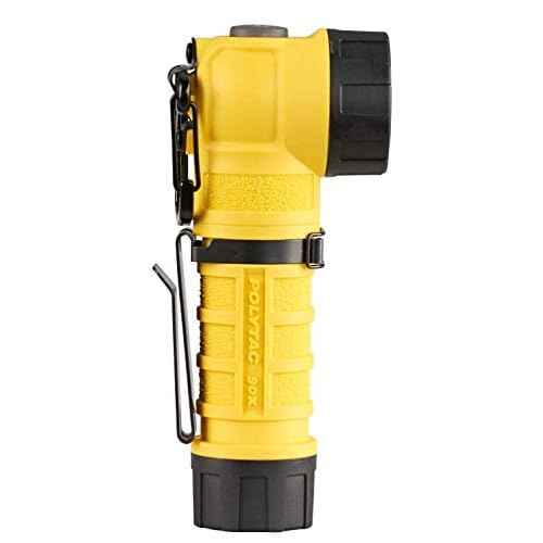 Streamlight 88836 PolyTac 90X USB 500-Lumen Multi-Fuel Rechargeable Right-Angle Flashlight, SL-B26 Battery Pack & USB Cord, Box, Yellow