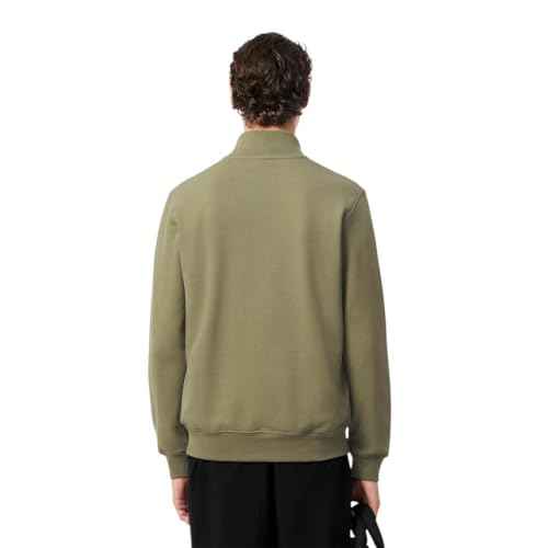 Lacoste Men's Core Collection Regular Fit Classic Zip Up Mock Neck Sweatshirt