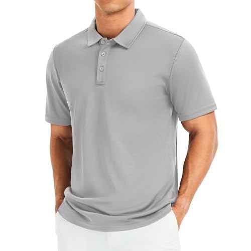 MAGCOMSEN Men's Polo Shirts Short Sleeve Golf Quick Dry Collared Moisture Wicking Athletic Performance Polos