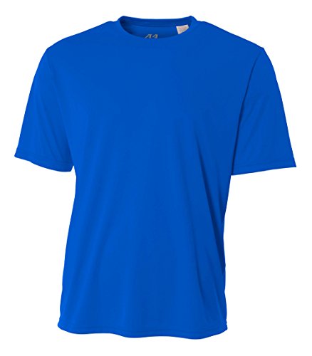 A4 Youth Cooling Performance Crew Short Sleeve T-Shirt Small Royal
