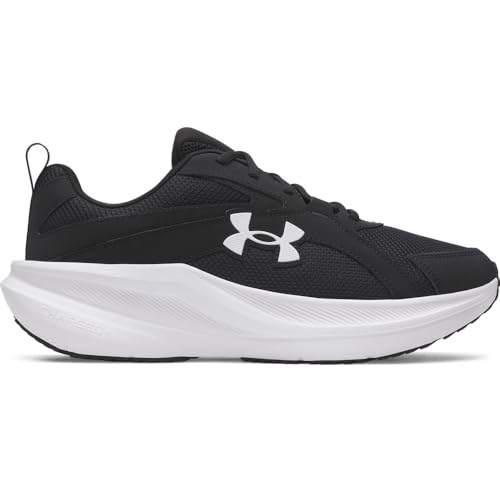 Men's Running Shoes - Black/White - Charged+ Assert 11 Athletic Sneakers