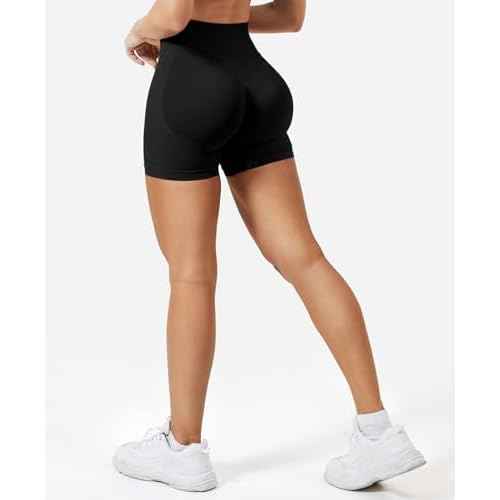 VOYJOY Women Workout Impact Shorts 2.5"/ 3.6"/ 4.5"/ 6" Scrunch Butt Lifting Gym Seamless Booty Biker Shorts