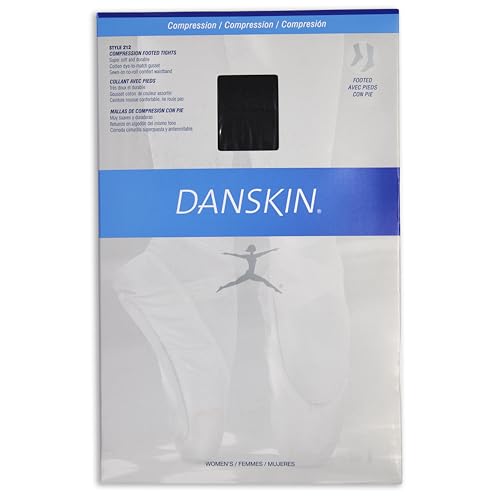 Danskin Women's Compression Footed Tights - Black, Size A