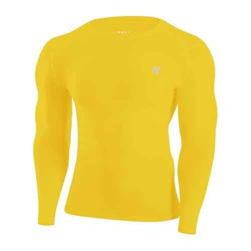 Runhit Long Sleeve Compression Shirts for Men, UPF 50+ Men's Compression Shirts, Running Athletic Workout Base Layer
