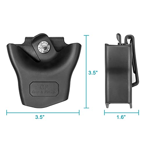 ASP Compatible Handcuff Holder for Hinged & Chain Cuffs - Tactical Duty Belt Case with One-Hand Draw