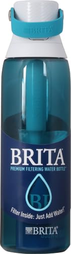 Brita 26 oz Hard-Sided Water Bottle with Filter – Sea Glass (Sea Glass+26 Oz)