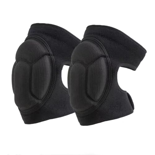 X-Large Black Knee Pads for Sports & Work - Unisex Volleyball, Wrestling, Snowboarding Gear