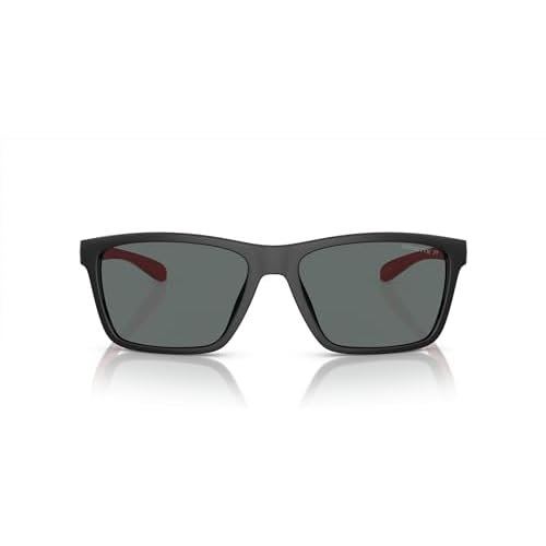 ARNETTE Man Sunglasses Black Frame, Dark Grey Polarized Lenses, 58MM