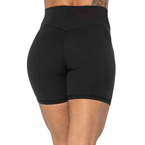 Sunzel No Front Seam High Waist Biker Shorts for Women, Squat Proof Yoga Workout Gym Bike Shorts