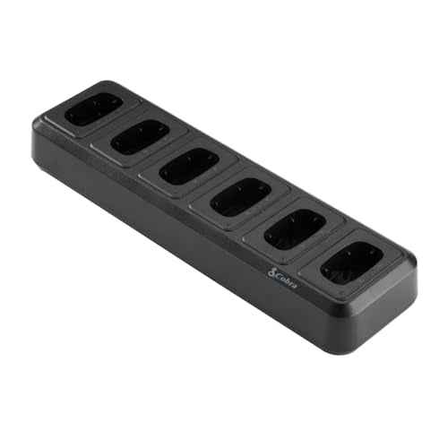 Cobra PX Professional Walkie Talkie 6-Way Dock Charging Station with UBS Charging Cable - Desktop Portable Charger, Compatible with PX650 Business Models
