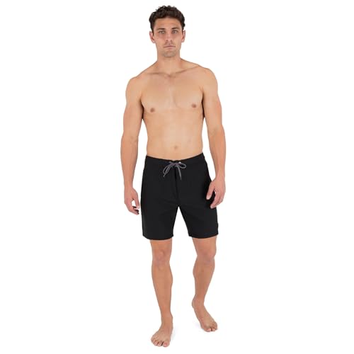 Hurley Men's Phantom Eco Block Party Solid Boardshorts 31 Black