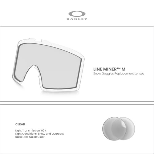 Oakley Line Miner Medium Ski Goggles REPLACEMENT LENSES OO7093 For Men For Women +Designer iWear Care Kit
