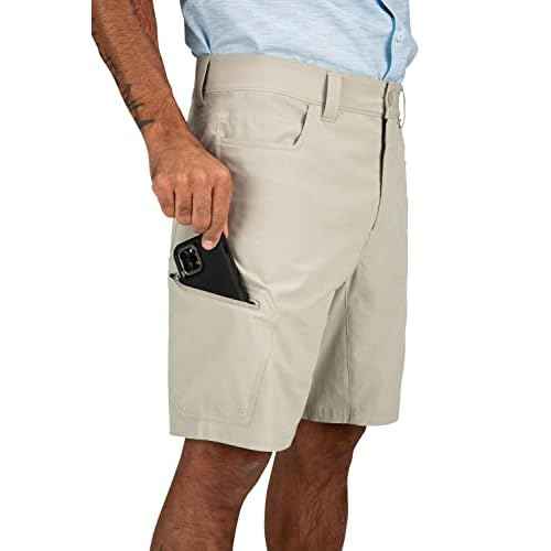 Simms Men's Challenger Shorts, Lightweight Fishing Gear, 9-Inch Inseam