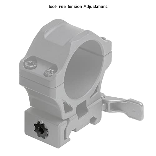 UTG ACCU-SYNC QR 30mm Med. Profile Scope Rings, Picatinny, Black