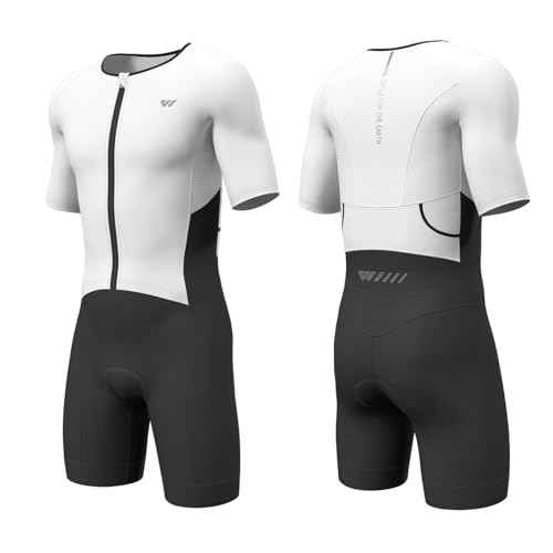 Lo.gas Triathlon Suits Mens,High Elasticity Breathable Quick-qrying Trisuit Race? Skinsuits Cycling Swimskin Bike Swim Run