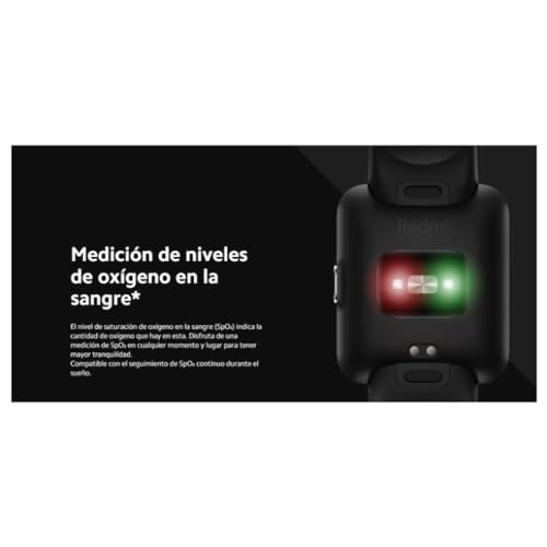 Xiaomi Redmi Watch 2 Lite, 100+ Fitness Modes, 1.55" Colorful Touch Display, 5 ATM Water Resistance, SPO©ü Measurement, 24-Hour Heart Rate Tracking, Multi-System Standalone GPS, Black