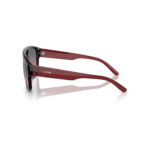 Arnette Men's AN4327 Mew2 Aviator Sunglasses, Black/Red/Dark Grey, 56 mm