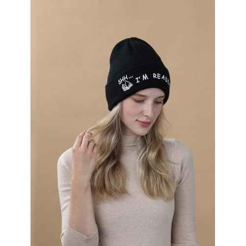 Book Lovers Gifts Hat Beanie for Women Men Reading Embroidered for Readers Bookish Book Club Librarians Bookworms Stuffers