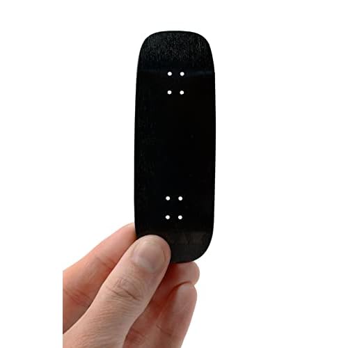 Teak Tuning Prolific Wooden Fingerboard Deck, 33.5mm x 96mm Boxy Shape - Black Mamba - 5 Ply with Custom Color Matching Mid Ply - Includes Prolific Foam Tape
