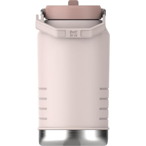 Stanley IceFlow 2.0 Flip Straw Jug with Handle 96 oz | Twist On Lid and Flip Up Straw | Leakproof for Travel and Sports | Insulated Stainless Steel |BPA-Free | Rose Quartz