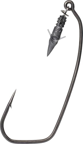 Weighted Tungsten Bass Hooks 5/0 - Hyper Carbon Steel, Super Slide Coating, Cold Forged Shank, Fish Retention